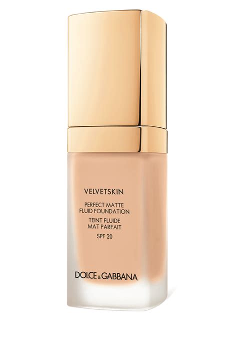 dolce & gabbana velvet skin perfect matte fluid foundation|dolce website.